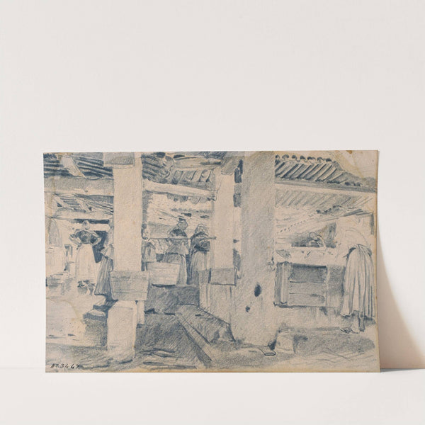 Washing Place Interior by Santiago Rusiñol