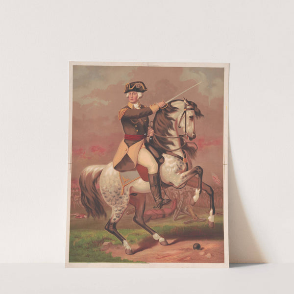 Washington at the battle of Trenton (1875) by F. Gleason