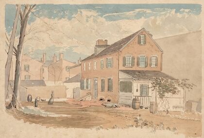 Washington, D.C. square, north side F Street near 15th Street, view from southwest, December 17, 1874, 12 to 3 pm — size preview