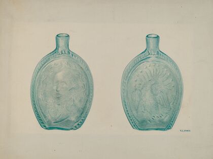 Washington Eagle Flask