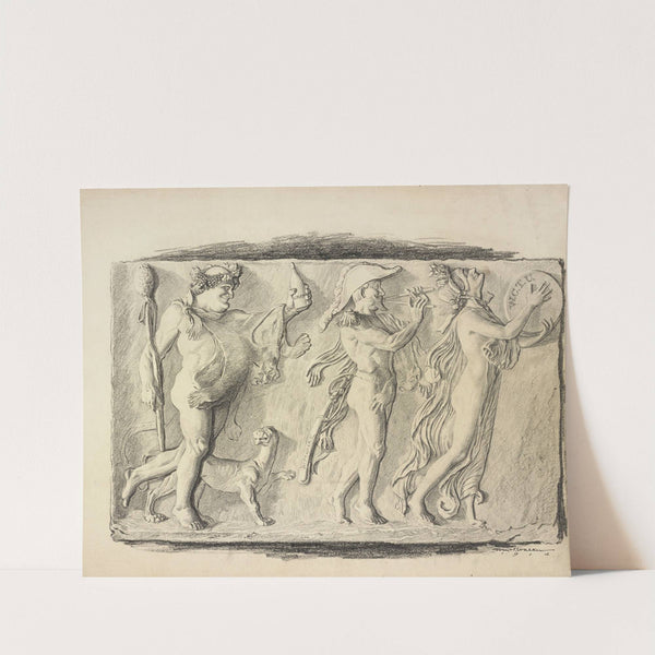 Washington (National Museum) Bill Bacchus preceded by a Faun and a Bacchante (1914) by William Henry Walker