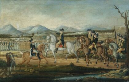 Washington Reviewing the Western Army at Fort Cumberland, Maryland