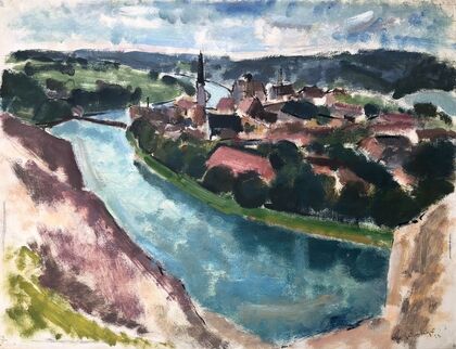 Wasserburg am Inn – Blick von der Innleite aus