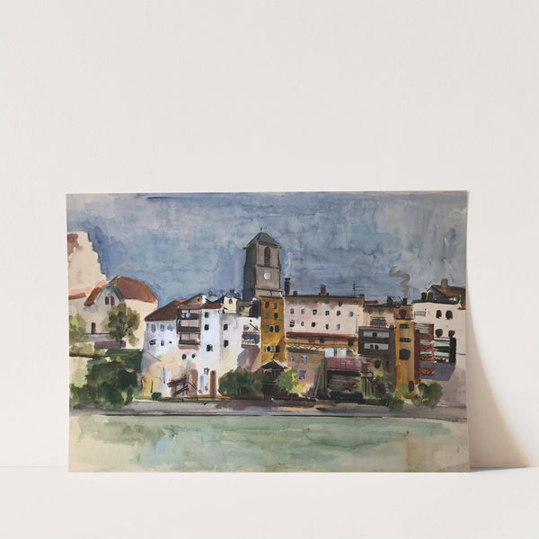 Wasserburg am Inn - Innfront by Otto Geigenberger