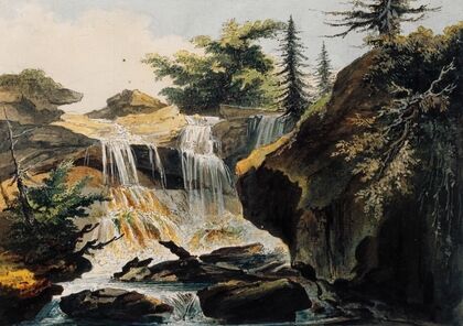 Wasserfall im Tobel bei Muri