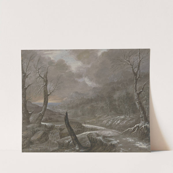 Wasserlandschaft mit einem Fluss by Johann Nikolaus Gassner