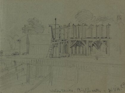 Water tanks. Big Shanty. W & A.R.R
