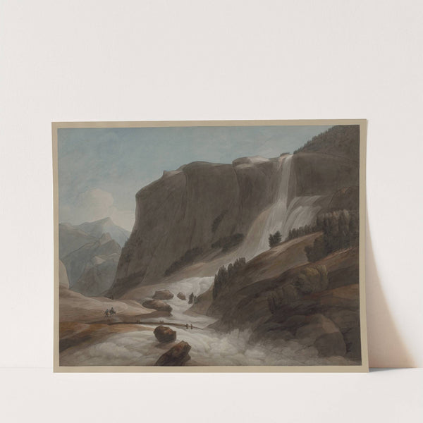 Waterfall between Chiavenna and Mount Splügen (1784) by Francis Towne