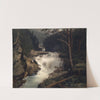 Waterfall in the Avers Valley by Ernst Schiess