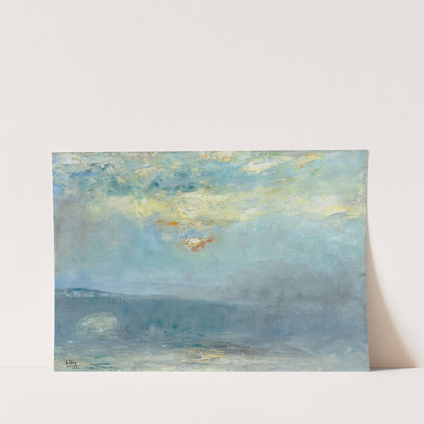 Waterloo Bridge bei Nebel, London (1926) by Lesser Ury