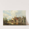 Watermill on a Riverbank by a Town by Josef Thoma