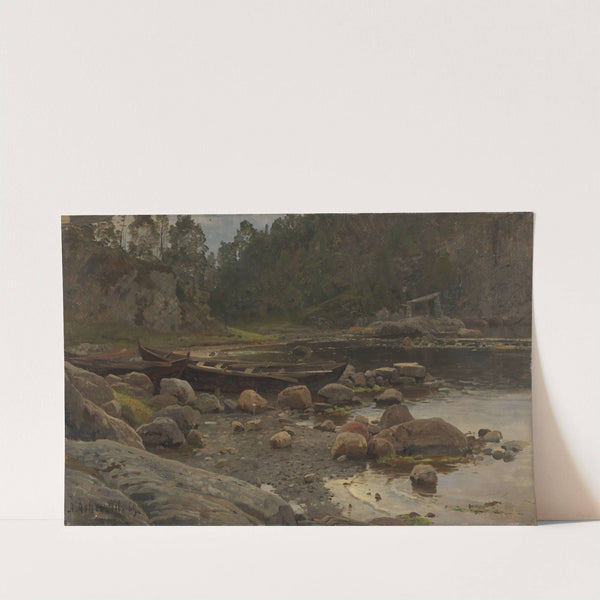Waterside with Boats by Anders Askevold