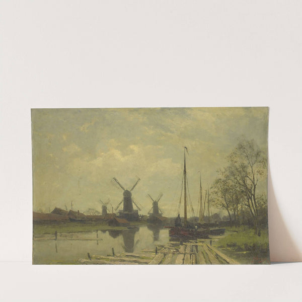 Waterway near the Baarsjes, Amsterdam by Jan Hillebrand Wijsmuller