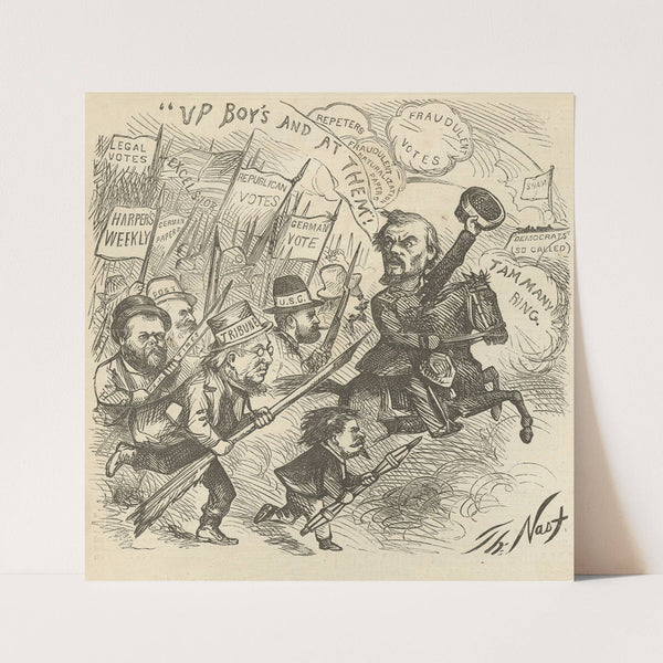 We fights mit sigel (1869) by Thomas Nast