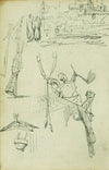 Weapon studies, compositional study of castle scene