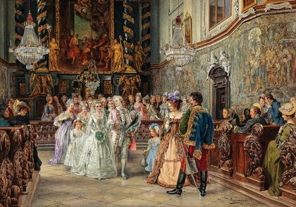 Wedding In Garsten Abbey Church