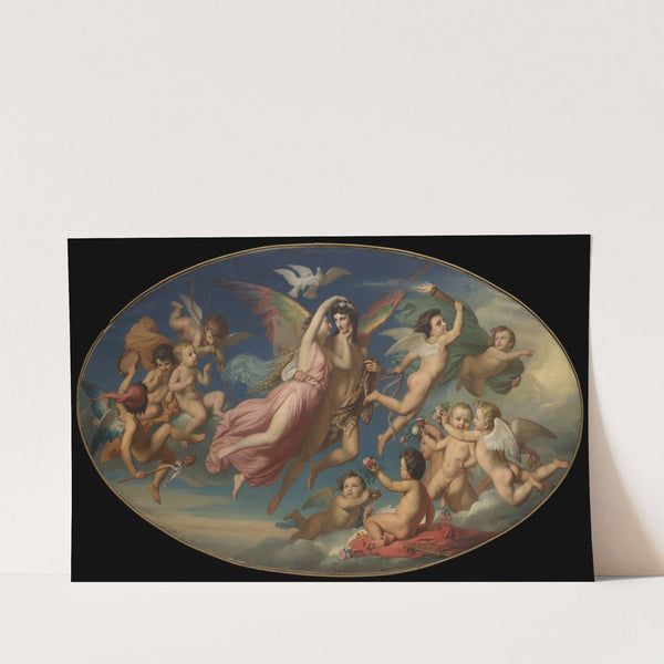 Wedding procession of Cupid and Psyche, plafond composition (1863) by Henryk Siemiradzki