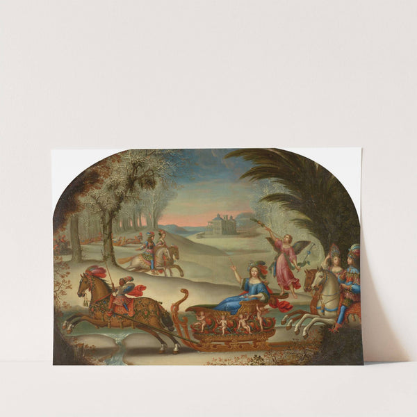 Wedding Sleigh Ride of Marie de Bailleul by Claude Déruet