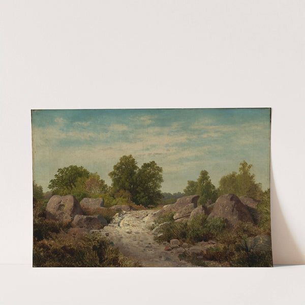 Weg bei Fontainebleau by Georg Eduard Otto Saal