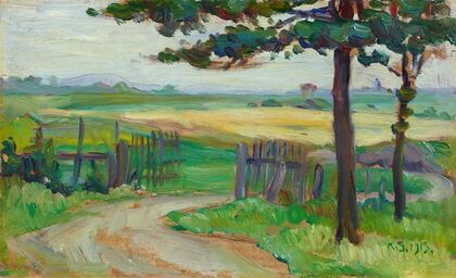 Weg mit Gatter (1915)