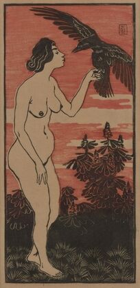 Weib mit Rabe (1896)