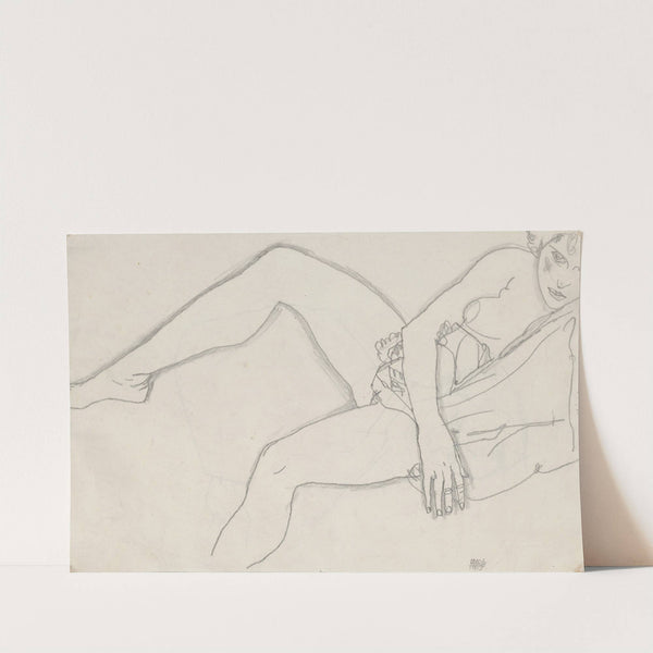 Weiblicher Akt by Egon Schiele