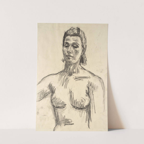 Weiblicher Halbakt by Walther Gamerith