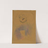 Weiblicher Kopf, Dekorative Lineare Strukturen (Female Head, Decorative Linear Structures) (1901) by Gustav Klimt