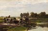 Weidetiere in Flusslandschaft (ca 1883)