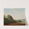 Weinernte vor Wien mit Blick nach Klosterneuburg, den Leopoldsberg, Bisamberg und Korneuburg (1779) by Josef Heideloff