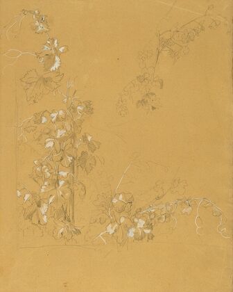 Weinstock, Studie zu ‘Hermann und Dorothea im Weinberg’ (before 1840)