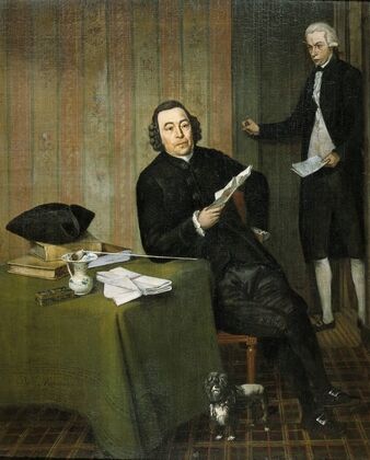 Wernerus Köhne (1725-88), Notary of Haarlem, with his Clerk Jan Bosch