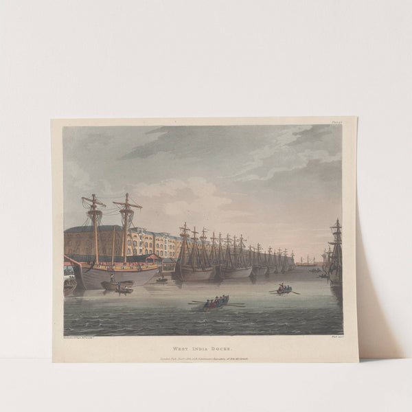West India Docks (1810) by Thomas Rowlandson