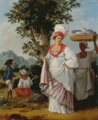 West Indian Creole Woman, With Her Black Servant