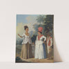West Indian Women Of Color, With A Child And Black Servant by Agostino Brunias