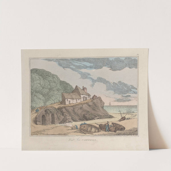 West Loo, Cornwall (1822) by Thomas Rowlandson