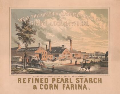 West Philadelphia Manufacturing Cos. starch & sarina works (1858)