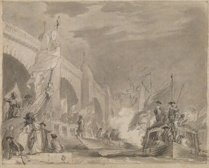Westminster Bridge and the Royal Barge