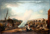 Westminster Bridge and the Thames Procession of King Christian VII of Denmark in 1769