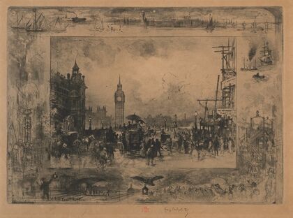 Westminster Bridge, or Westminster Tower (1884)