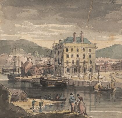Weymouth: with figures, shipping and view of the Custon House