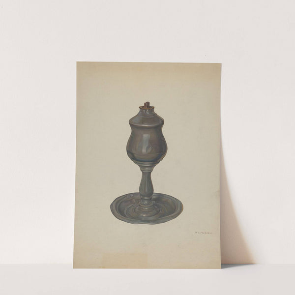 Whale Oil Lamp by William O. Fletcher