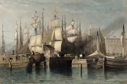 Wharf and Shipping, New York