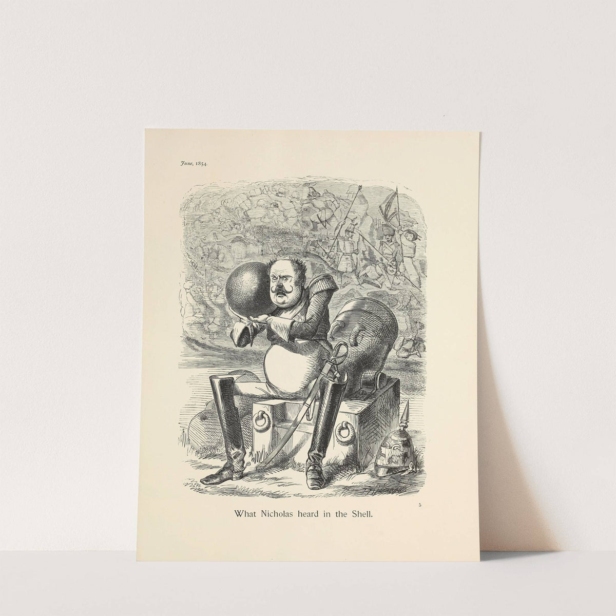 What Nicholas heard in the Shell by Sir John Tenniel