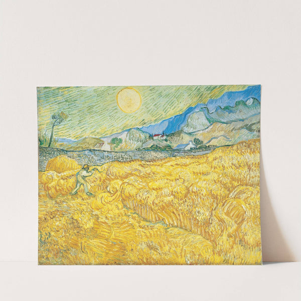 Wheat Field Behind Saint-Paul Hospital with a Reaper (1889) by Vincent van Gogh