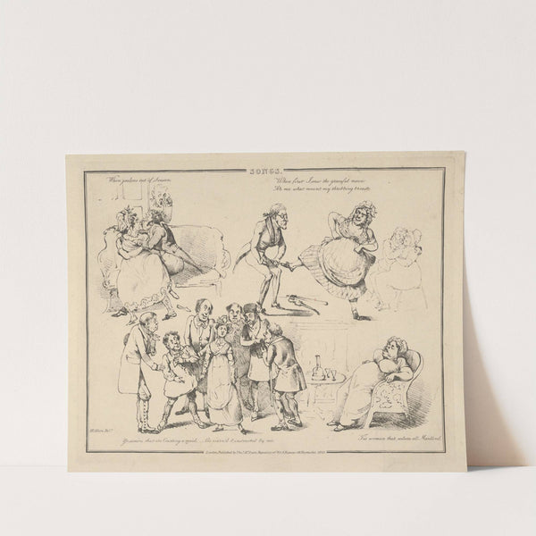 When jealous out of Season… (1822) by Henry Thomas Alken
