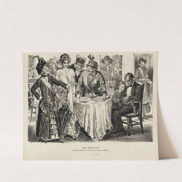 When women vote (1916) by Charles Dana Gibson