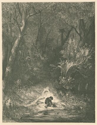 Where the waterfall piped in the shrillest of trebles (1865)