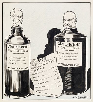 Whiskey doesn’t need new labels half as much as these bottles do, Mr. President (1910)