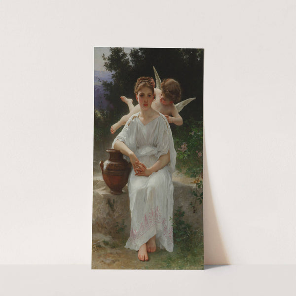 Whisperings of Love (1889) by William Bouguereau